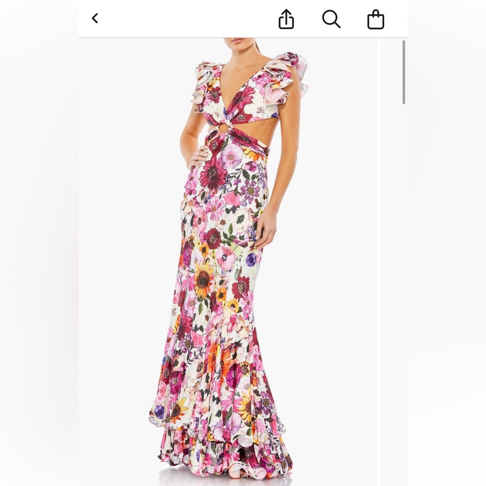 MAC Duggal Floral Gown